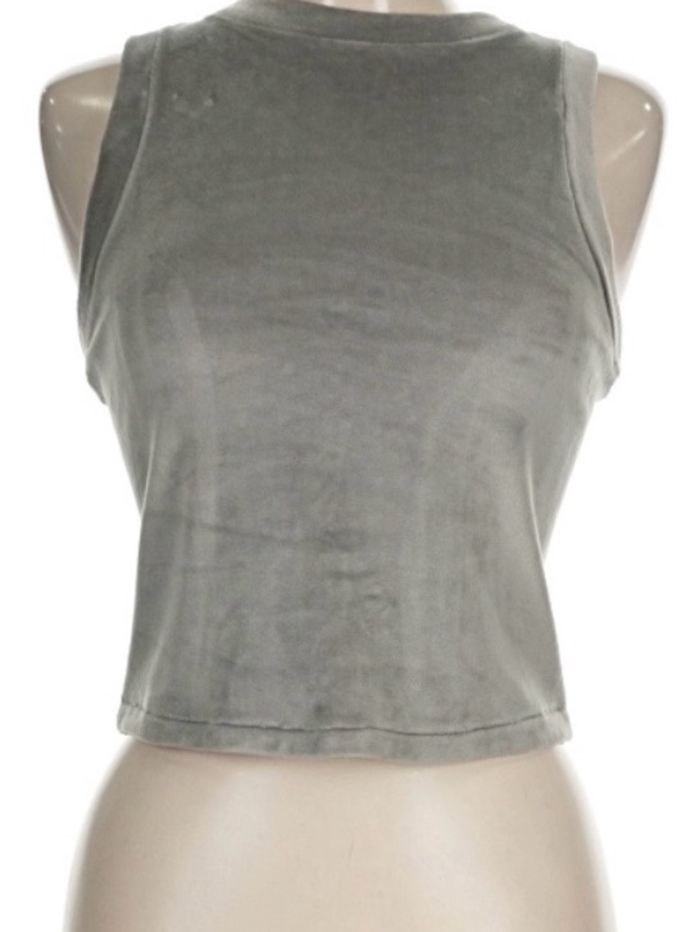 SKIMS Heather Gray Cropped Tank Top